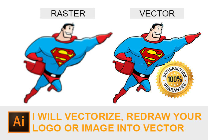I will convert your raster image to vector file