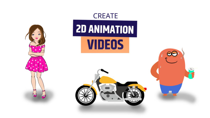 I will create 2d animation video
