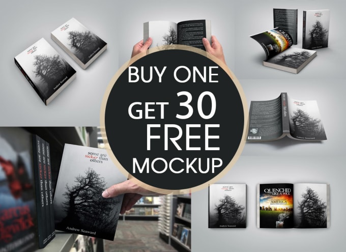 I will create 3d book cover mockup in 30 different styles
