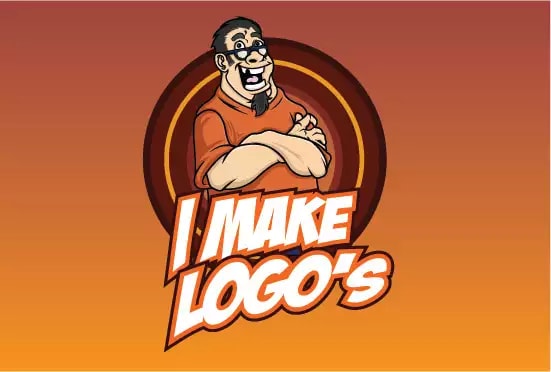 I will create professional logo with mascot