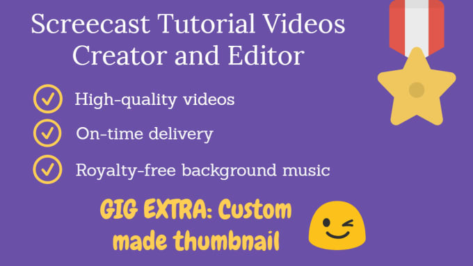 I will create screencaste tutorial videos