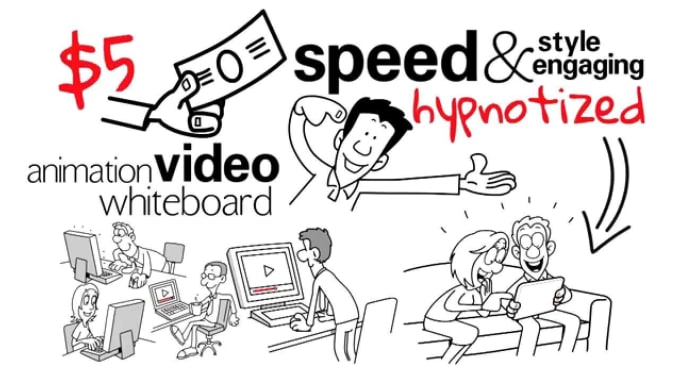 I will create whiteboard animation explainer video with logo and 300 words