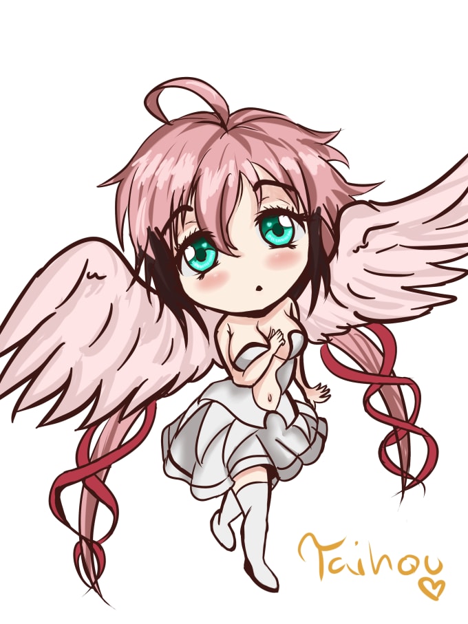 I will design a cute and sweet chibi character