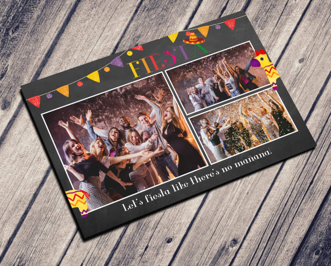I will design a photo booth template