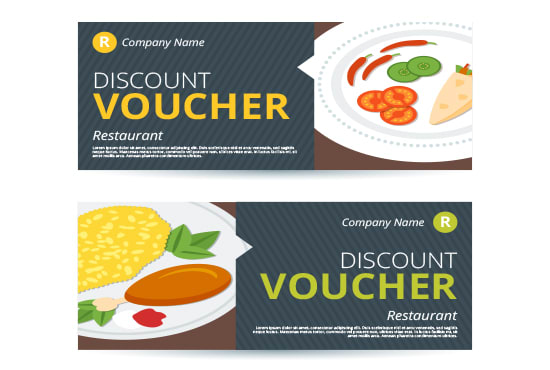 I will design amazing coupons, flyers, posters and vouchers