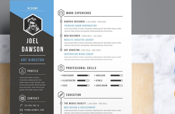 I will design an infographic resume, CV in 24 hrs