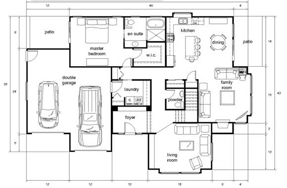 I will design architectural floor plan
