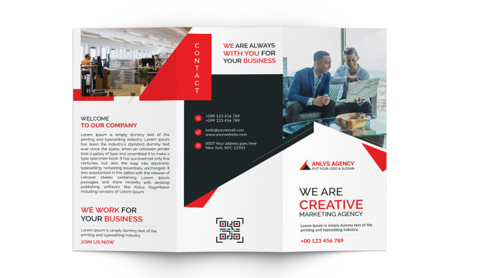 I will design awesome professional trifold brochure