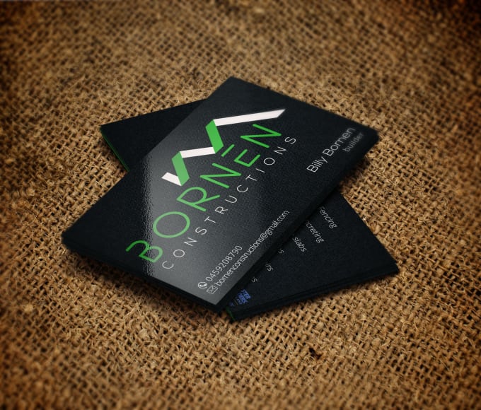 I will design business card with two concepts