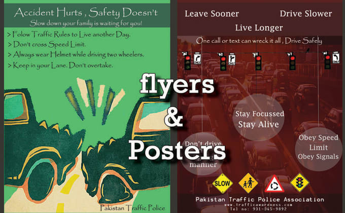 I will design business flyers, posters on adobe photoshop