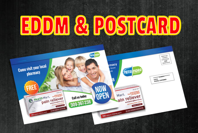 I will design eddm postcard, amazing postcard