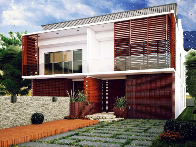 I will design interior and exterior 3d architectural modeling with rendering