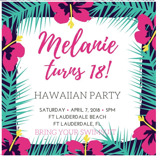 I will design party, event, and wedding invitations for you