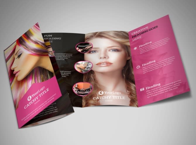 I will design professional beauty salon flyer, spa menu and brochure