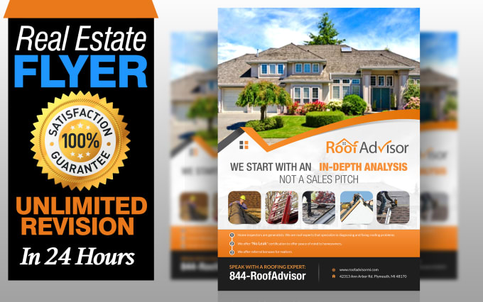 I will design real estate flyer, brochures