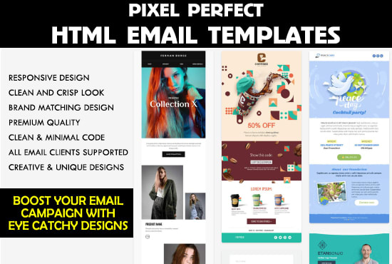 I will design responsive email template for your marketing campaign