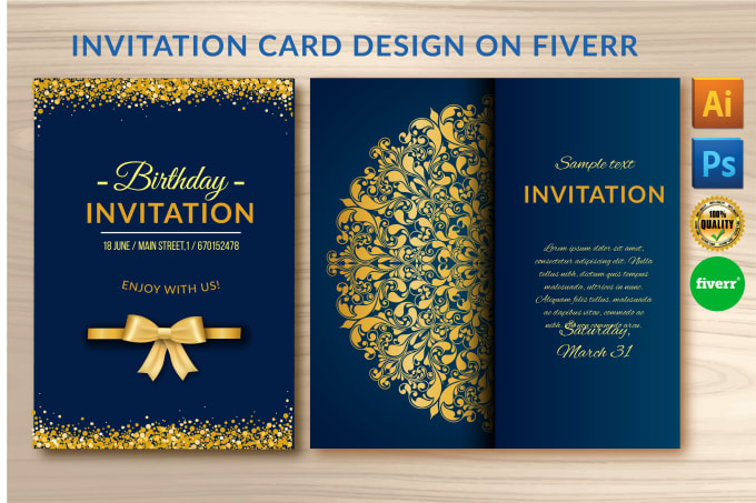I will design your birthday or any invitation card professionally