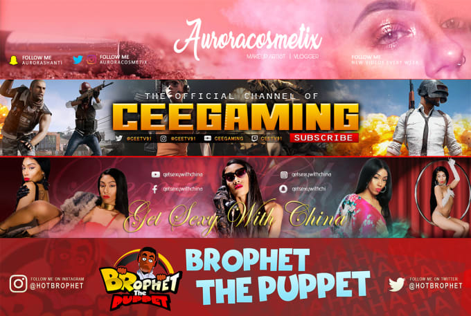 I will design youtube banner and any social media banner