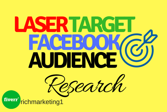 I will do facebook audience insights research for targeting