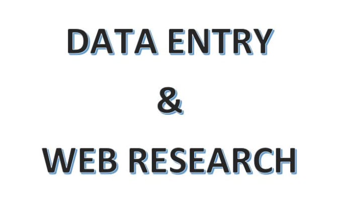 I will do fast and accurate data entry web research or excel task