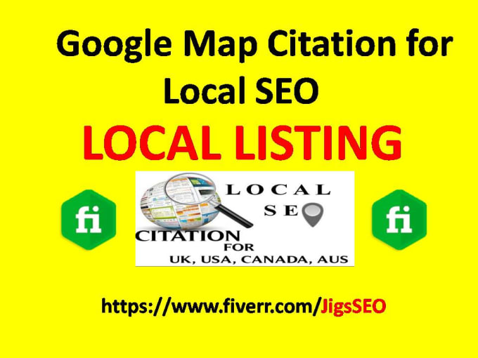 I will do local listings or google map citation for local SEO