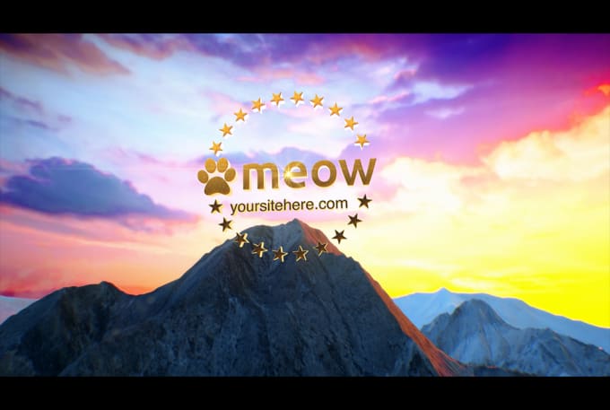 I will do original mountain 3d logo animation video