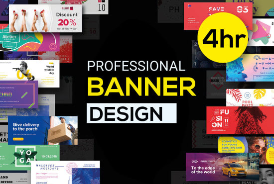 I will do outstanding web banner design, banner ads, youtube banner, facebook cover