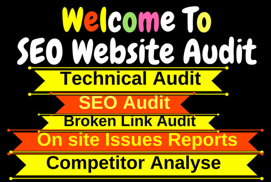 I will do SEO audit report, website audit within 24 hours