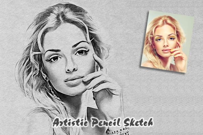 I will draw a beautiful pencil sketch drawing from your photo