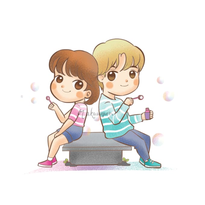I will draw couple chibi for you