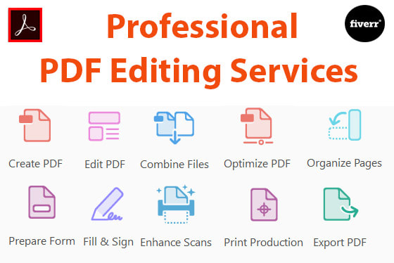 I will edit PDF or create fillable pdf form
