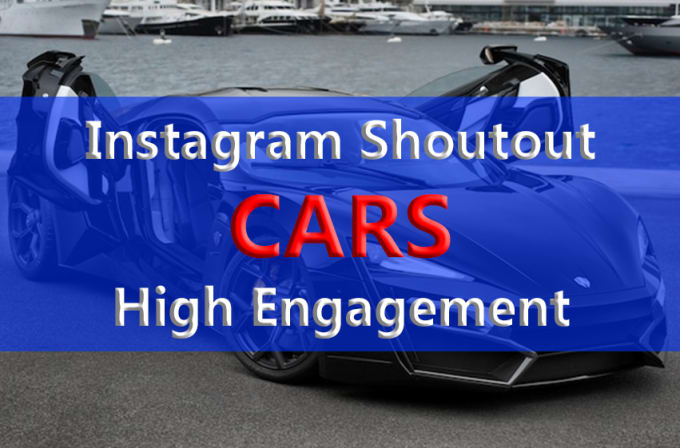 I will instagram shoutout on 60k car page