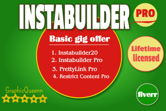 I will install instabuilder plugin on your website