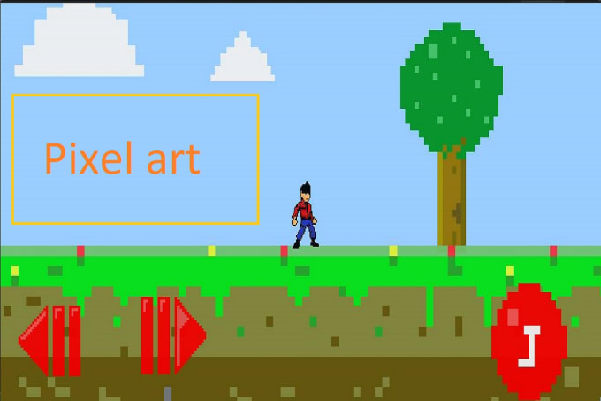I will make 2d pixel art game sprite of anything