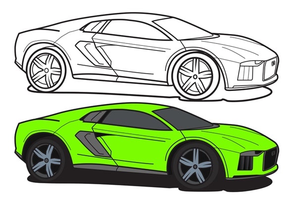 I will make any vehicles illustration