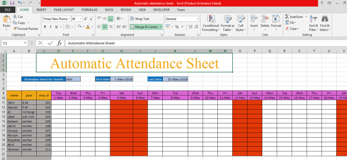 I will make excel spreadsheet with formula and macro