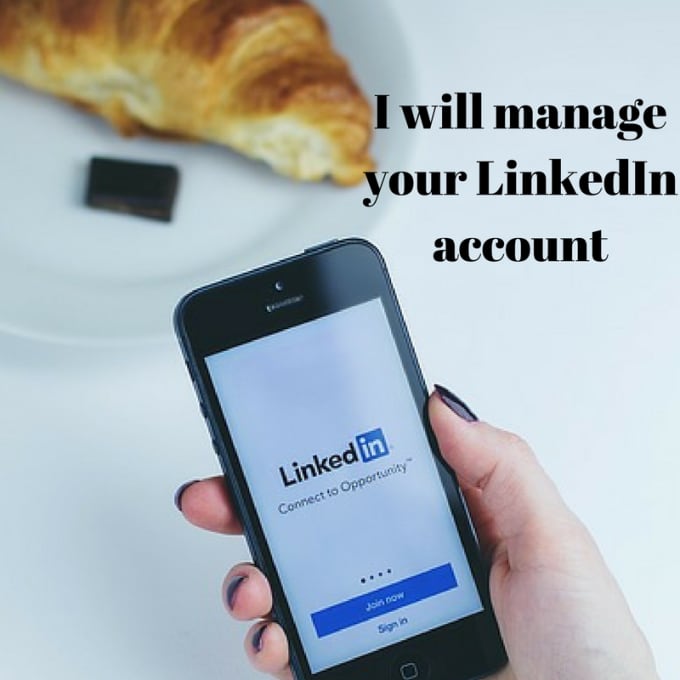 I will manage your linkedin account