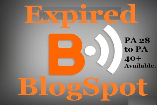 I will provide 10 expired blogspot blogs pa 10