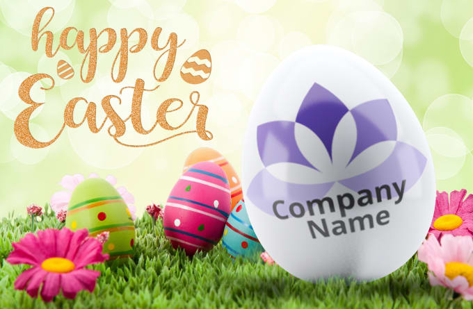 I will put your logo or message on easter egg
