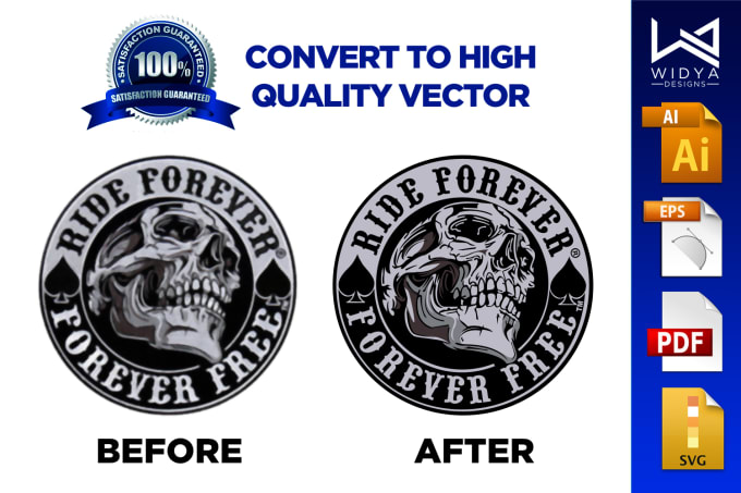 I will redraw, convert your logo or graphics to vector