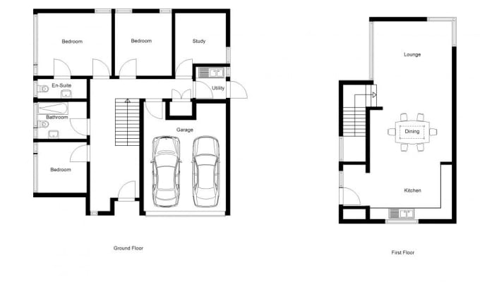 I will redraw floorplans from sketches,old blueprints and 2d plans