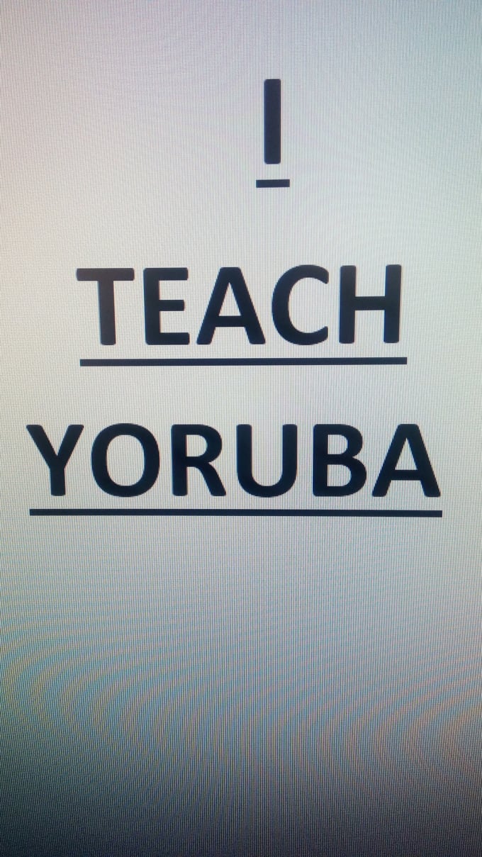 I will teach you how to read and write in yoruba language starting with yoruba alphabet
