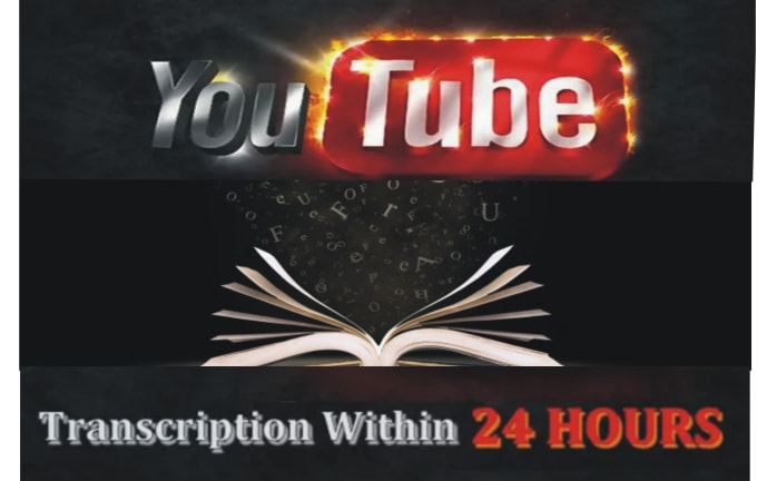 I will transcribe youtube video to text, video transcription