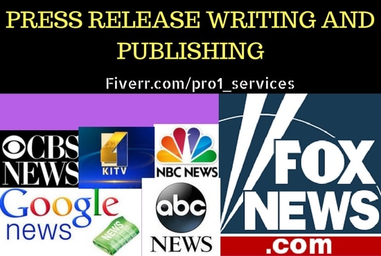 I will write press release  with press release distribution