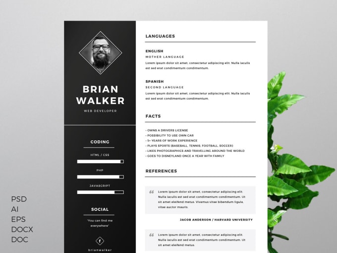 I will write resume,design resume and CV