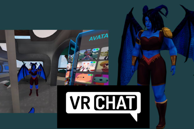I will 3d model for a vrchat avatar