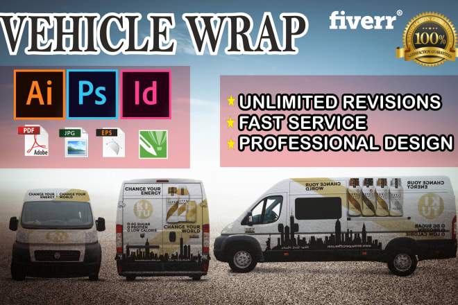 I will awesome car wrap design and vehicle wrap design