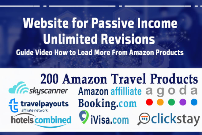 I will build travel affiliate website for passive income
