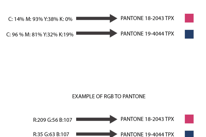 I will convert color from rgb, cmyk to pantone tcx tpx
