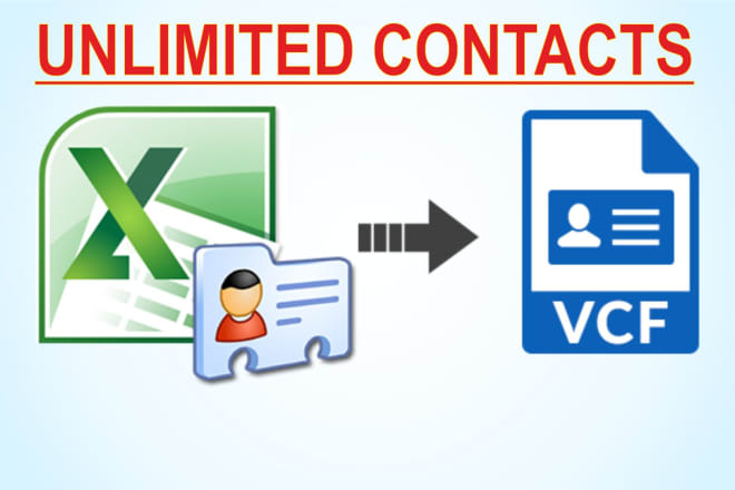 I will convert excel to csv, excel to vcf vcard bulk contact